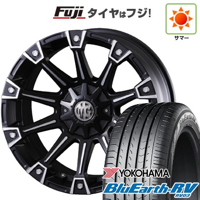 【パンク保証付き】【新品国産車用5穴114.3】 夏タイヤ ホイール4本セット 215/65R16 ヨコハマ ブルーアース RV-03 クリムソン マーテルギア(MG) モンスター 7J 16インチ(送料無料)|フジコーポレーション