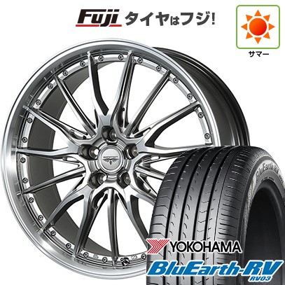 【パンク保証付き】【新品国産車用5穴114.3】 夏タイヤ ホイール4本セット 215/50R17 ヨコハマ ブルーアース RV-03 トピー ドルフレン ヒューバー 7J 17インチ(送料無料)