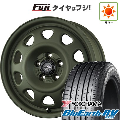 【パンク保証付き】【新品国産車用5穴114.3】 夏タイヤ ホイール4本セット 215/60R17 ヨコハマ ブルーアース RV-03 トピー ランドフット SWZ 数量限定 7J 17インチ(送料無料)|フジコーポレーション