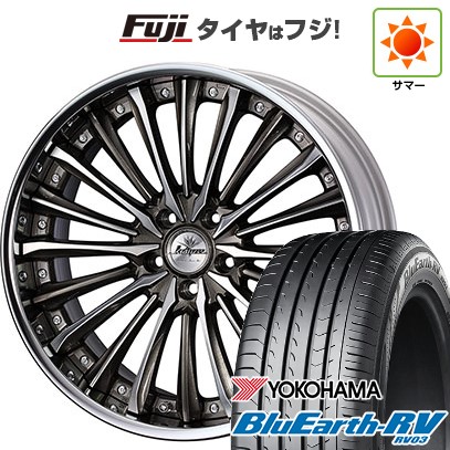 【パンク保証付き】【新品国産車用5穴114.3】 夏タイヤ ホイール4本セット 245/45R19 ヨコハマ ブルーアース RV-03 WEDS ウェッズ クレンツェ ヴィルハーム 8J 19インチ(送料無料)