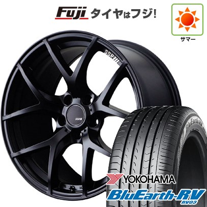 【パンク保証付き】【新品国産車用5穴114.3】 夏タイヤ ホイール4本セット 215/55R17 ヨコハマ ブルーアース RV-03 SSR GT GTV03 7J 17インチ(送料無料)|フジコーポレーション