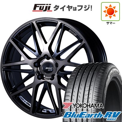 【パンク保証付き】【新品国産車用5穴114.3】 夏タイヤ ホイール4本セット 205/50R17 ヨコハマ ブルーアース RV-03 SSR ブリッカー 01M 7J 17インチ(送料無料)｜フジコーポレーション