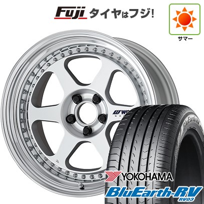 【パンク保証付き】【新品国産車用5穴114.3】 夏タイヤ ホイール4本セット 225/50R18 ヨコハマ ブルーアース RV-03 WORK ワーク マイスター L1 3P 8J 18インチ(送料無料)|フジコーポレーション