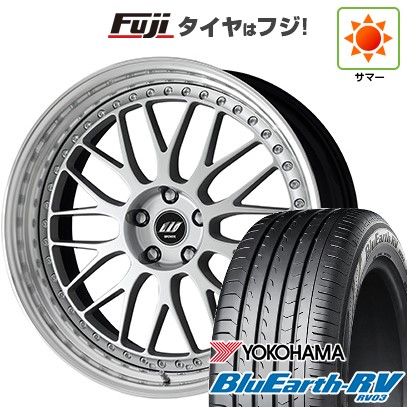 【パンク保証付き】【新品国産車用5穴114.3】 夏タイヤ ホイール4本セット 225/55R19 ヨコハマ ブルーアース RV-03 WORK ワーク ジスタンス W10M 8J 19インチ(送料無料)|フジコーポレーション