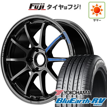 【パンク保証付き】【新品国産車用5穴114.3】 夏タイヤ ホイール4本セット 225/50R18 ヨコハマ ブルーアース RV-03 RAYS レイズ グラムライツ 57NR SPEC-M 7.5J 18インチ(送料無料)｜フジコーポレーション