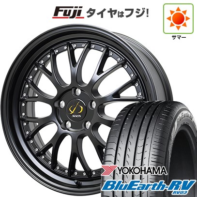 【パンク保証付き】【新品国産車用5穴114.3】 夏タイヤ ホイール4本セット 225/50R18 ヨコハマ ブルーアース RV-03 ホットスタッフ シュティッヒ メッシュNR 7J 18インチ(送料無料) 107,745円