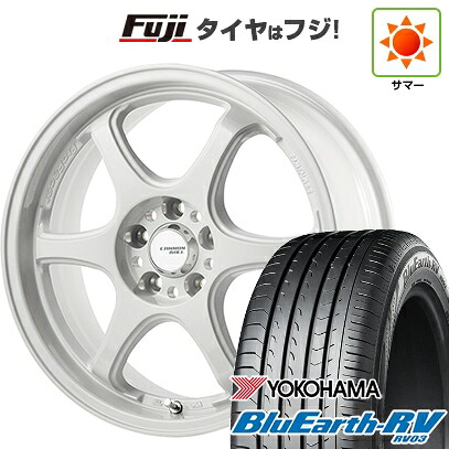 【パンク保証付き】【新品国産車用5穴114.3】 夏タイヤ ホイール4本セット 225/45R18 ヨコハマ ブルーアース RV-03 ゴジゲン PROレーサー キャノンボール 7.5J 18インチ(送料無料)