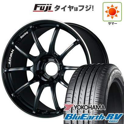 【パンク保証付き】【新品国産車用5穴114.3】 夏タイヤ ホイール4本セット 225/55R19 ヨコハマ ブルーアース RV-03 ヨコハマ アドバンレーシング RZII 8J 19インチ(送料無料) 165,200円