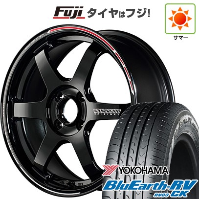【パンク保証付き】【新品 軽自動車】ハスラー デリカミニ(4WD) 夏タイヤ ホイール4本セット 165/60R15 ヨコハマ ブルーアース RV-03CK RAYS レイズ ボルクレーシング TE37 ソニック TIME ATTACK EDITION 5J 15インチ(送料無料)|フジコーポレーション