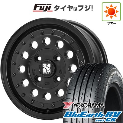 【パンク保証付き】【新品国産車用4穴100】 夏タイヤ ホイール4本セット 165/70R14 ヨコハマ ブルーアース RV-03CK MLJ エクストリームJ ラギッド 5J 14インチ(送料無料)