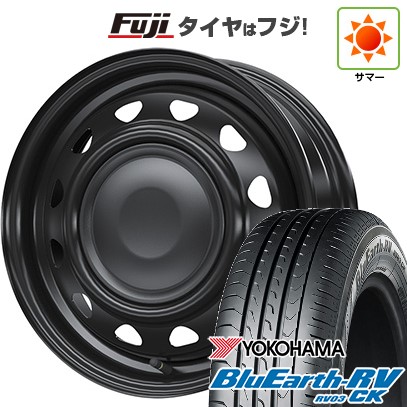 【パンク保証付き】【新品 軽自動車】ハスラー 夏タイヤ ホイール4本セット 165/65R14 ヨコハマ ブルーアース RV-03CK WEDS ウェッズ スチールホイル ネオキャロ 4.5J 14インチ(送料無料)