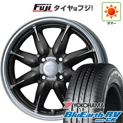 【パンク保証付き】【新品 軽自動車】N-BOX タント スペーシア 夏タイヤ ホイール4本セット 165/55R15 ヨコハマ ブルーアース RV-03CK ENKEI エンケイ all オールワン 5J 15インチ(送料無料)|フジコーポレーション