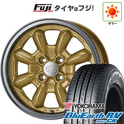 【パンク保証付き】【新品】ルーミー・パッソ・ジャスティ・トール 夏タイヤ ホイール4本セット 175/55R15 ヨコハマ ブルーアース RV-03CK ENKEI エンケイ all オールエイティーン コンペ 6J 15インチ(送料無料)