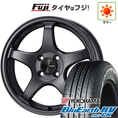 【パンク保証付き】【新品 軽自動車】タフト ソリオ 夏タイヤ ホイール4本セット 165/65R15 ヨコハマ ブルーアース RV-03CK ENKEI エンケイ PerformanceLine PF05 5J 15インチ(送料無料)