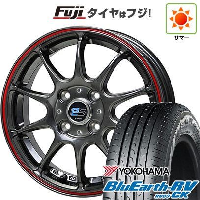 【パンク保証付き】【新品 軽自動車】ハスラー 夏タイヤ ホイール4本セット 165/65R14 ヨコハマ ブルーアース RV-03CK ホットスタッフ ジースピード es-01 4.5J 14インチ(送料無料)｜フジコーポレーション