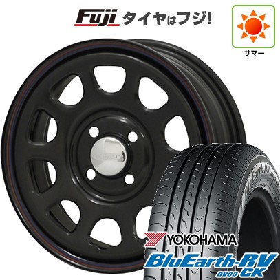 【パンク保証付き】【新品 軽自動車】ハスラー デリカミニ(4WD) 夏タイヤ ホイール4本セット 165/60R15 ヨコハマ ブルーアース RV-03CK モリタ デイトナズ G2 5J 15インチ(送料無料)