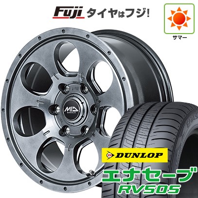 【新品国産車用5穴114.3】 夏タイヤ ホイール4本セット 215/65R16 ダンロップ エナセーブ RV505 MID WHEELS マッドエージェント 7J 16インチ(送料無料)｜フジコーポレーション