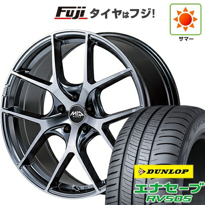 【新品国産車用5穴114.3】 夏タイヤ ホイール4本セット 235/55R18 ダンロップ エナセーブ RV505 MID WHEELS MID EXCLUSIVE 025F RN 7J 18インチ(送料無料)