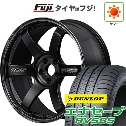 【新品国産車用5穴114.3】 夏タイヤ ホイール4本セット 245/40R19 ダンロップ エナセーブ RV505 RAYS レイズ ボルクレーシング TE37 サーガ S-plus Black Shadow 8.5J 19インチ(送料無料)|フジコーポレーション