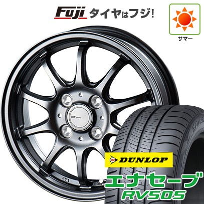 【新品 軽自動車】N-BOX タント スペーシア 夏タイヤ ホイール4本セット 155/65R14 ダンロップ エナセーブ RV505 ビッグウエイ BWスポーツ ZT10 4.5J 14インチ(送料無料)