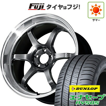 【新品国産車用5穴114.3】 夏タイヤ ホイール4本セット 215/50R18 ダンロップ エナセーブ RV505 ヨコハマ アドバンレーシング R6 7.5J 18インチ(送料無料)