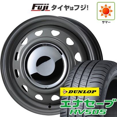 【新品 軽自動車】N-BOX タント スペーシア 夏タイヤ ホイール4本セット 155/65R14 ダンロップ エナセーブ RV505 WEDS ウェッズ スチールホイル ネオキャロ 4.5J 14インチ(送料無料)