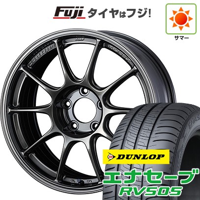 【新品国産車用5穴100】 夏タイヤ ホイール4本セット 225/60R17 ダンロップ エナセーブ RV505 WEDS ウェッズスポーツ TC-105X 7.5J 17インチ(送料無料)|フジコーポレーション
