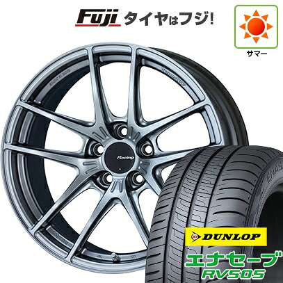 【新品国産車用5穴114.3】 夏タイヤ ホイール4本セット 225/45R18 ダンロップ エナセーブ RV505 ENKEI エンケイ Racing NVR5 8J 18インチ(送料無料)