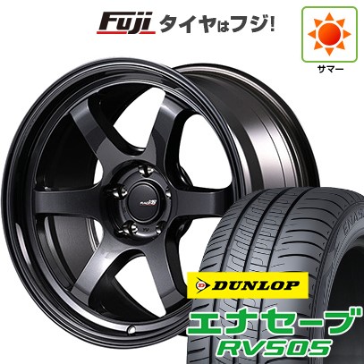 【新品国産車用5穴114.3】 夏タイヤ ホイール4本セット 225/55R18 ダンロップ エナセーブ RV505 MID WHEELS MID RACING R06 7.5J 18インチ(送料無料) 108,955円