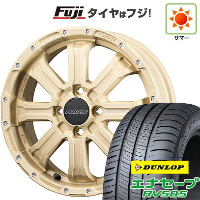 【新品 軽自動車】N-BOX タント スペーシア 夏タイヤ ホイール4本セット 165/55R15 ダンロップ エナセーブ RV505 RAYS レイズ デイトナ FDX-K コレクション 5J 15インチ(送料無料)