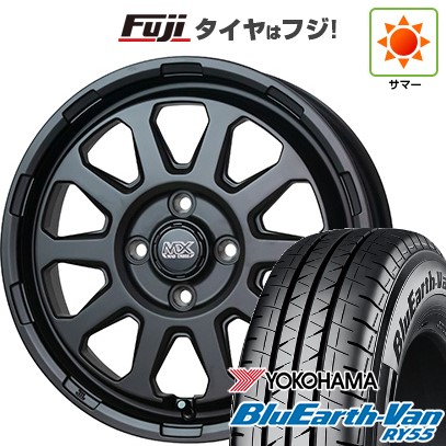 【新品 軽自動車】軽トラ 軽バン 夏タイヤ ホイール4本セット 145/80R12 80/78N ヨコハマ ブルーアース Van RY55 ホットスタッフ マッドクロス レンジャー 4J 12インチ(送料無料) 47,880円