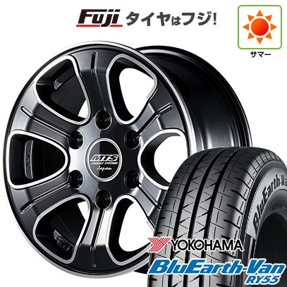 【新品】ハイエース200系 夏タイヤ ホイール4本セット 195/80R15 107/105N ヨコハマ ブルーアース Van RY55 エムテクノ M.T.S.JAPAN MJ15-01S 6.5J 15インチ(送料無料)|フジコーポレーション