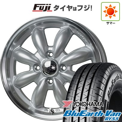 【新品 軽自動車】軽トラ 軽バン 夏タイヤ ホイール4本セット 145/80R12 80/78N ヨコハマ ブルーアース Van RY55 ホットスタッフ ララパーム カップ 2 4J 12インチ(送料無料)
