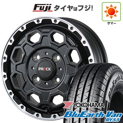 【新品】プロボックス/サクシード(160系) 夏タイヤ ホイール4本セット 155/80R14 88/86N ヨコハマ ブルーアース Van RY55 ブレスト バーンズテック プロックストリーム 6J 14インチ(送料無料)