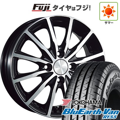 【新品 軽自動車】軽トラ 軽バン 夏タイヤ ホイール4本セット 145/80R12 80/78N ヨコハマ ブルーアース Van RY55 ブリヂストン バルミナ A12 3.5J 12インチ(送料無料)｜フジコーポレーション