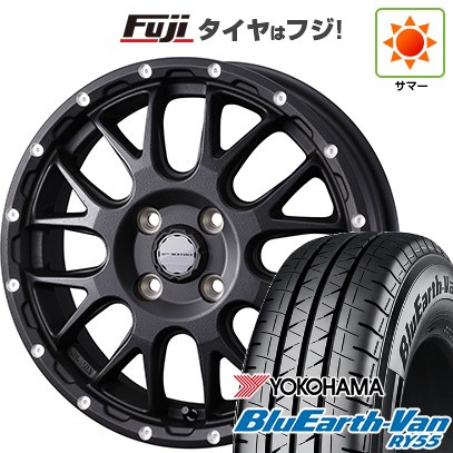 【新品】プロボックス/サクシード(160系) 夏タイヤ ホイール4本セット 155/80R14 88/86N ヨコハマ ブルーアース Van RY55 WEDS ウェッズアドベンチャー マッドヴァンス 08 5J 14インチ(送料無料)
