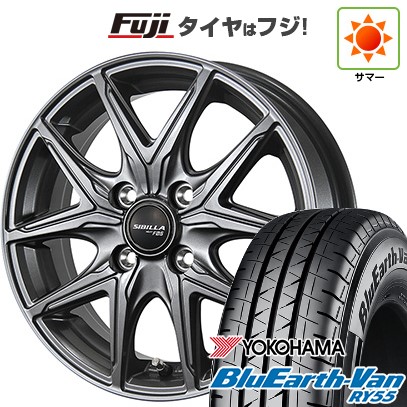 【新品】プロボックス/サクシード(160系) 夏タイヤ ホイール4本セット 155/80R14 88/86N ヨコハマ ブルーアース Van RY55 トピー シビラ NEXT F05 5J 14インチ(送料無料)|フジコーポレーション