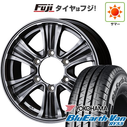【新品】ハイエース200系 夏タイヤ ホイール4本セット 195/80R15 107/105N ヨコハマ ブルーアース Van RY55 トピー バザルト-X タイプ2 6J 15インチ(送料無料)｜フジコーポレーション