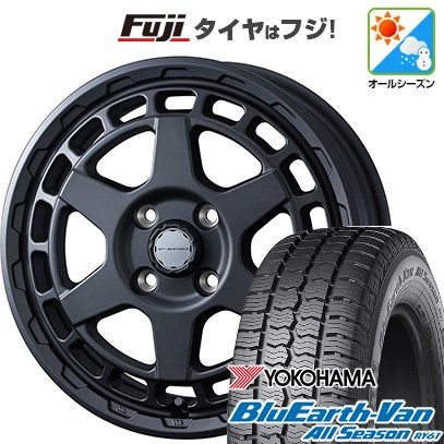 【新品】プロボックス/サクシード(160系) オールシーズンタイヤ ホイール4本セット 155/80R14 88/86N ヨコハマ ブルーアース Van RY61 オールシーズン WEDS ウェッズアドベンチャー マッドヴァンス X タイプS 5J 14インチ(送料無料)