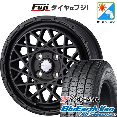 【新品】プロボックス/サクシード(160系) オールシーズンタイヤ ホイール4本セット 155/80R14 88/86N ヨコハマ ブルーアース Van RY61 オールシーズン WEDS ウェッズアドベンチャー マッドヴァンス 09 5J 14インチ(送料無料)