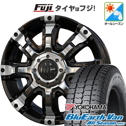 【新品 軽自動車】軽トラ 軽バン オールシーズンタイヤ ホイール4本セット 145/80R12 80/78N ヨコハマ ブルーアース Van RY61 オールシーズン クリムソン マーテルギア(MG) ビースト 4J 12インチ(送料無料)｜フジコーポレーション