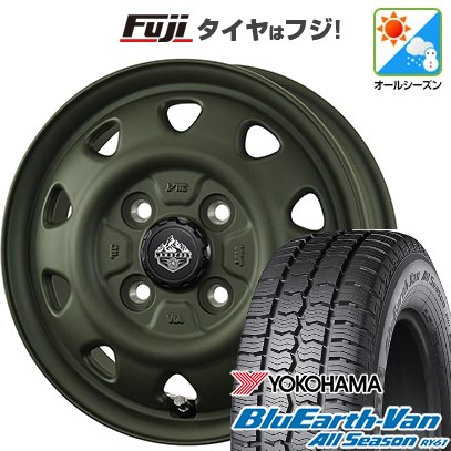 【新品】プロボックス/サクシード(160系) オールシーズンタイヤ ホイール4本セット 155/80R14 88/86N ヨコハマ ブルーアース Van RY61 オールシーズン トピー ランドフット SWZ 数量限定 5J 14インチ(送料無料)