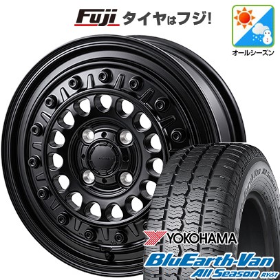【新品】プロボックス/サクシード(160系) オールシーズンタイヤ ホイール4本セット 155/80R14 88/86N ヨコハマ ブルーアース Van RY61 オールシーズン モンツァ HI-BLOCK ターマー 5J 14インチ(送料無料)