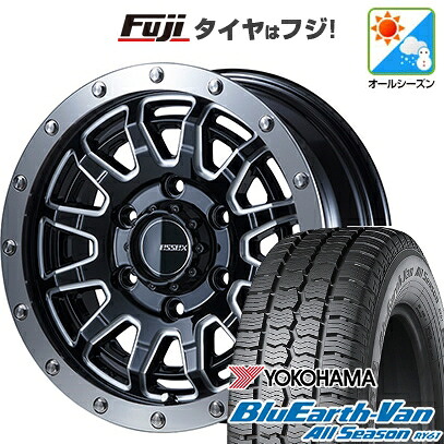 【新品】ハイエース200系 オールシーズンタイヤ ホイール4本セット 195/80R15 107/105N ヨコハマ ブルーアース Van RY61 オールシーズン エセックス EX-15 6J 15インチ(送料無料)|フジコーポレーション