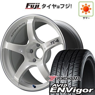【新品国産車用5穴100】 夏タイヤ ホイール4本セット 215/45R17 ヨコハマ エイビッド エンビガーS321 ヨコハマ アドバンレーシング TC-4 7.5J 17インチ(送料無料)
