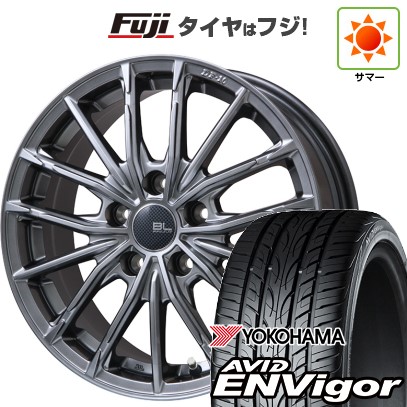 【新品国産車用5穴100】 夏タイヤ ホイール4本セット 215/45R17 ヨコハマ エイビッド エンビガーS321 ブランドルライン DF-10M ハイパーグレー 7J 17インチ(送料無料)