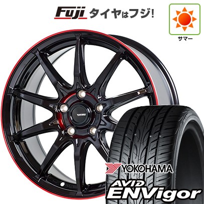 【新品国産車用5穴100】 夏タイヤ ホイール4本セット 215/45R17 ヨコハマ エイビッド エンビガーS321 ホットスタッフ ジースピード P-05R 7J 17インチ(送料無料)