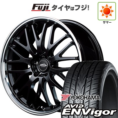 【新品国産車用5穴114.3】 夏タイヤ ホイール4本セット 225/35R19 ヨコハマ エイビッド エンビガーS321 MID WHEELS エグゼ10 8J 19インチ(送料無料)