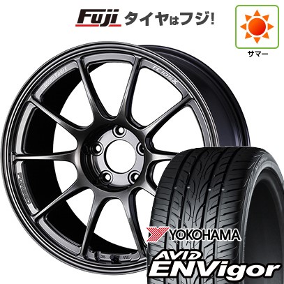 【新品国産車用5穴100】 夏タイヤ ホイール4本セット 215/45R17 ヨコハマ エイビッド エンビガーS321 WEDS ウェッズスポーツ TC-105X フォージド 7.5J 17インチ(送料無料)|フジコーポレーション
