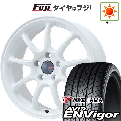 【新品国産車用5穴114.3】 夏タイヤ ホイール4本セット 235/55R18 ヨコハマ エイビッド エンビガーS321 ENKEI エンケイ PerformanceLine PF09 フジオリジナルカラー 7.5J 18インチ(送料無料)｜フジコーポレーション 111,000円
